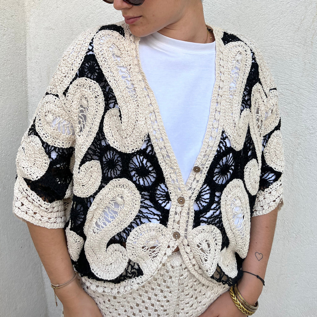 Gilet crochet Léo