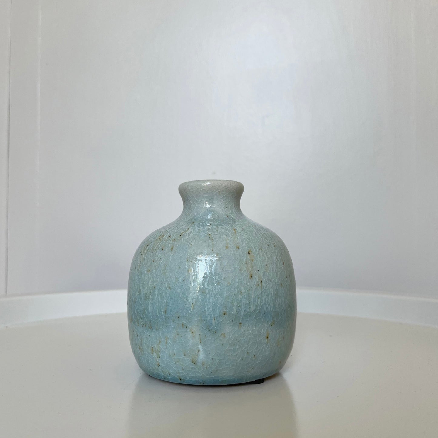 Mini vase en terre cuite  bleu ciel